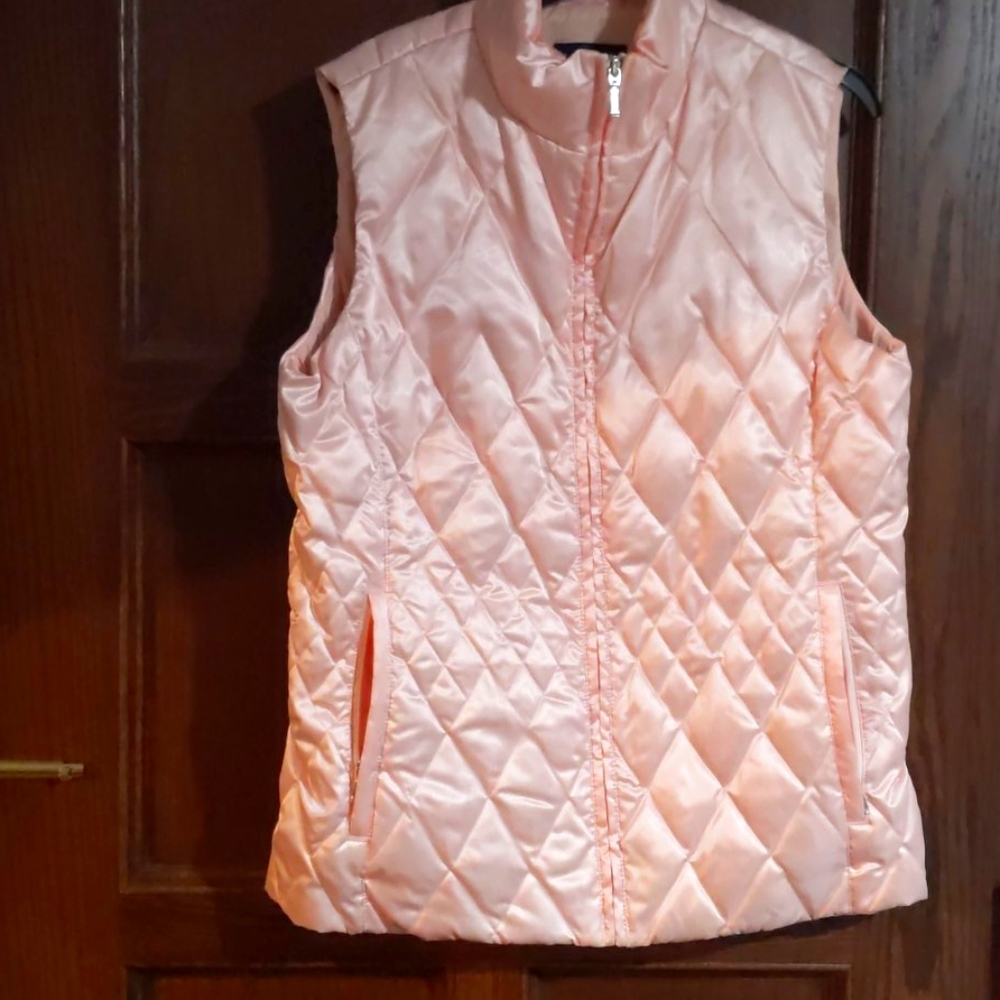 Shiny Pink Winter Puffer Vest